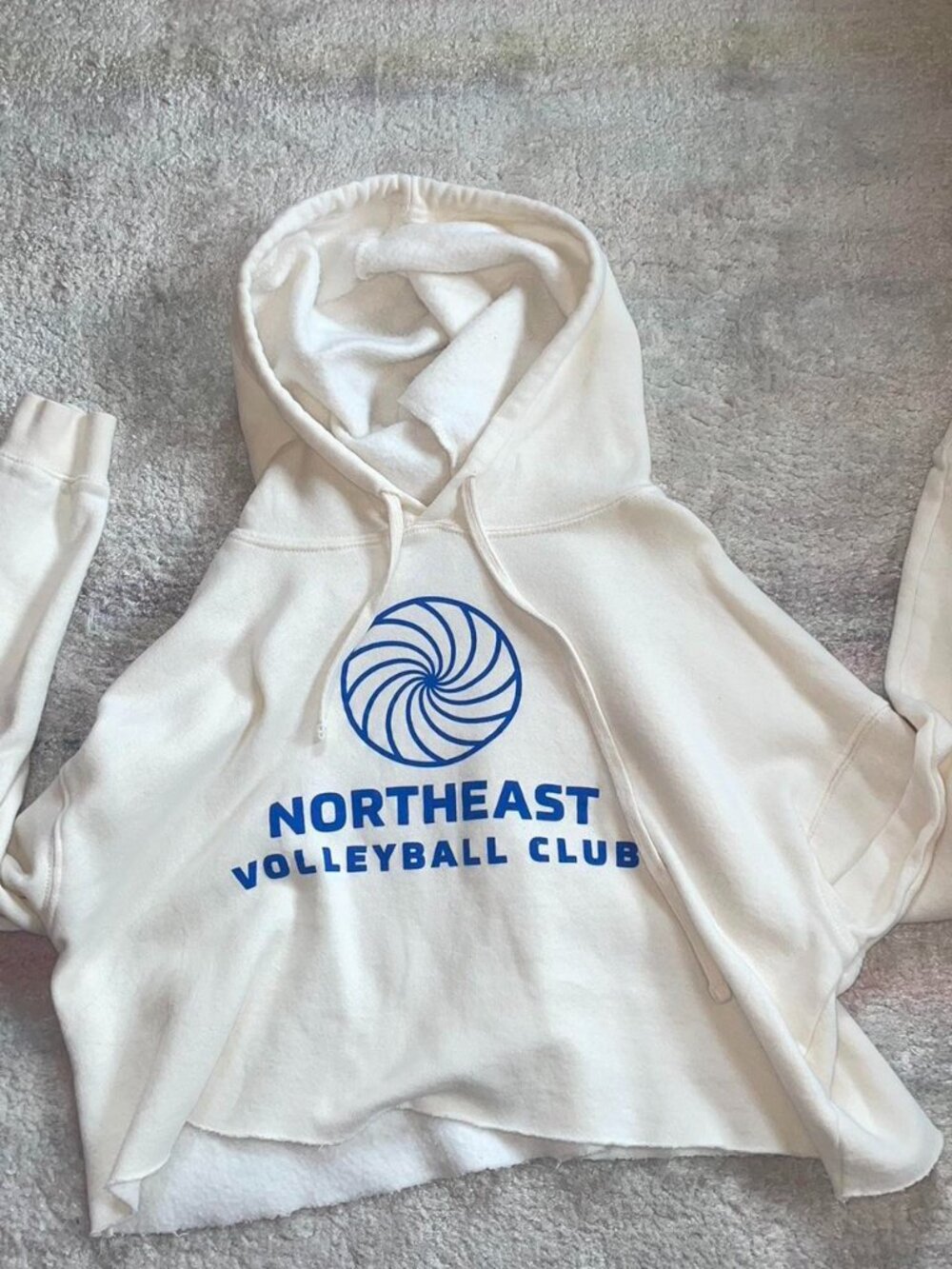 Volleyball Cropped Hoodie